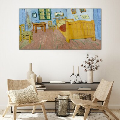 Glasbild Schlafzimmer in Arles Van Gogh