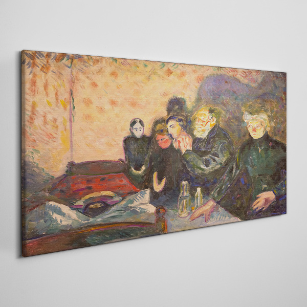 Glasbild Todeskampf Edvard Munch
