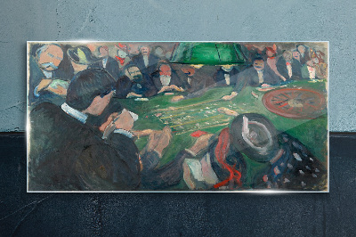 Glasbild Pokerspiel