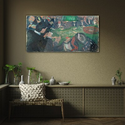 Glasbild Pokerspiel