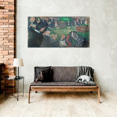 Glasbild Roulette Edvard Munch