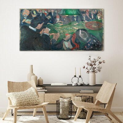 Glasbild Roulette Edvard Munch