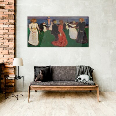 Glasbild Tanz des Lebens Edvard Munch