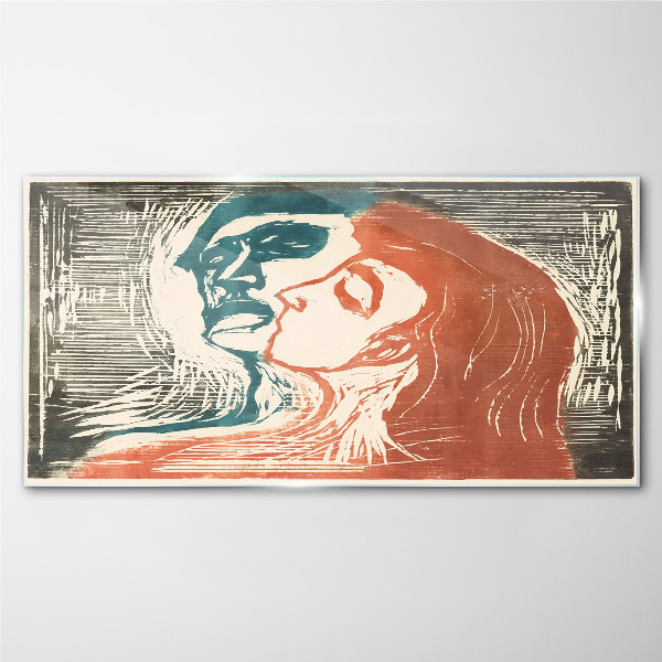 Foto auf glas Charaktere Zusammenfassung Munch