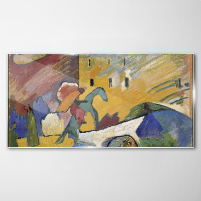 Glasbild Bewegung und Farbe in der Landschaft
