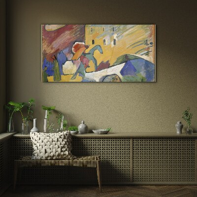 Glasbild Bewegung und Farbe in der Landschaft