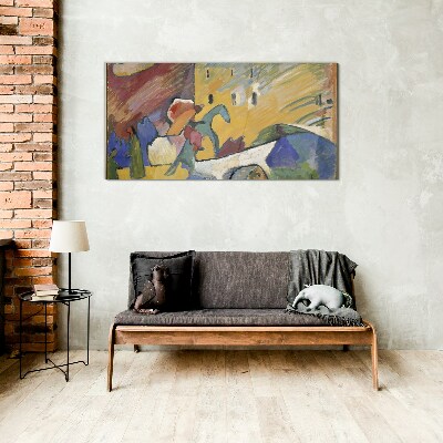 Glasbild Bewegung und Farbe in der Landschaft