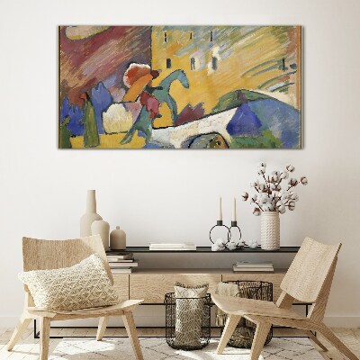 Glasbild Bewegung und Farbe in der Landschaft