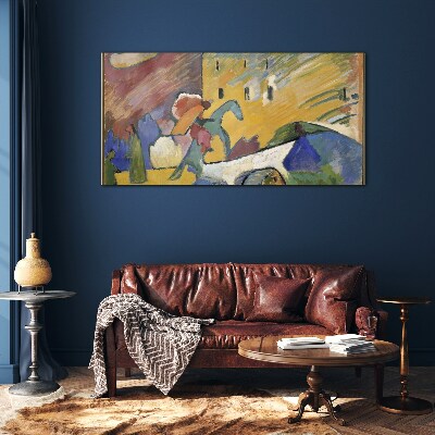 Glasbild Bewegung und Farbe in der Landschaft