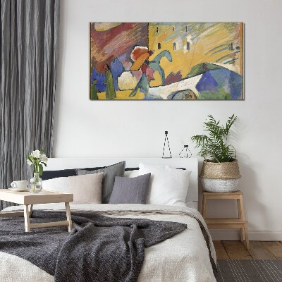Glasbild Bewegung und Farbe in der Landschaft