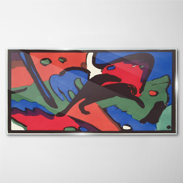 Glasbild Blauer Reiter Wassili Kandinsky