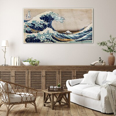 Bild auf glas drucken Die große Welle vor Kanagawa