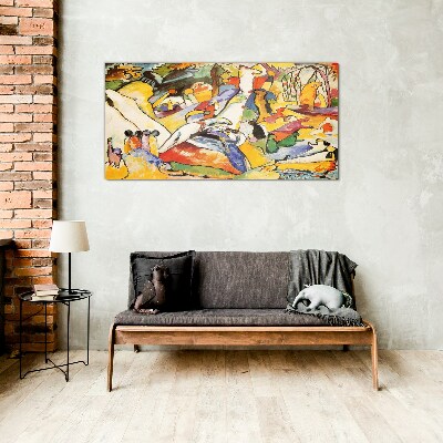 Glasbild Das bunte Chaos des Lebens