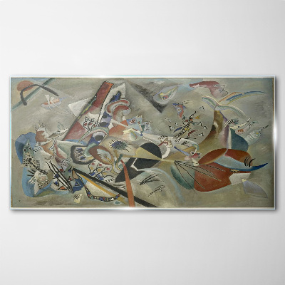 Glasbild Im grauen Wassili Kandinsky