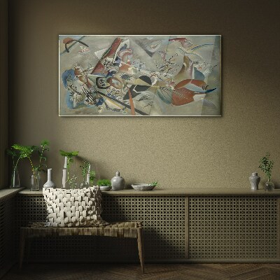 Glasbild Abstrakte Farblandschaft