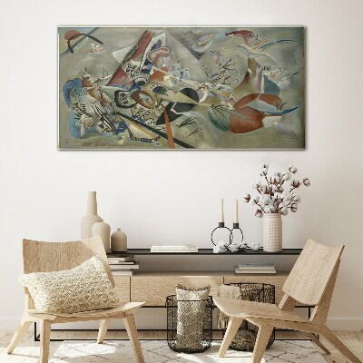Glasbild Abstrakte Farblandschaft