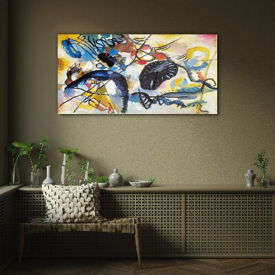Glas bild Abstrakte Farblandschaft