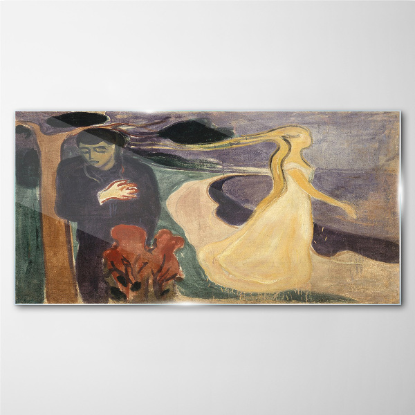 Glasbild Trennung Edvard Munch