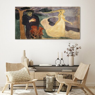 Glasbild Trennung Edvard Munch