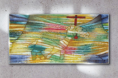 Glasbild Lamm Paul Klee