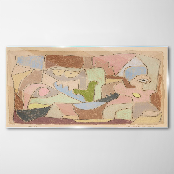 Glasbild Abstrakte Landschaft der Emotionen
