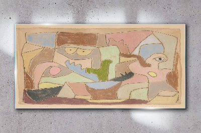 Glasbild Abstrakte Landschaft der Emotionen