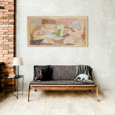 Glasbild Abstrakte Landschaft der Emotionen