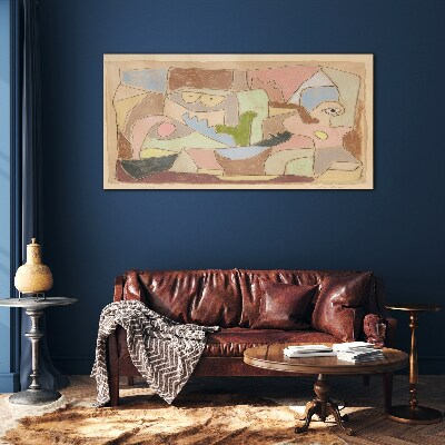 Glasbild Abstrakte Landschaft der Emotionen