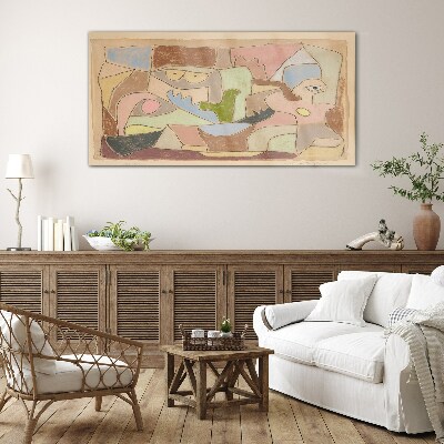 Glasbild Abstrakte Landschaft der Emotionen