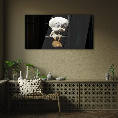 Glasbild Eingefroren in der Zeit
