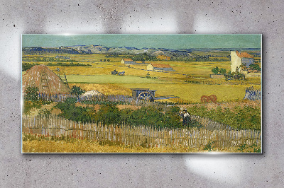 Glasbild Der rosafarbene Boomgaard Van Gogh