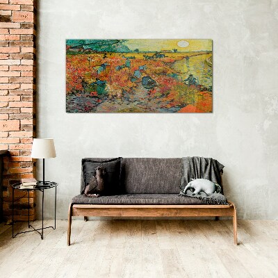 Glasbild Weizensammler