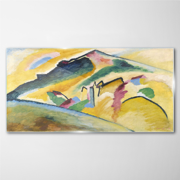 Glasbild Die Farben der Berglandschaft