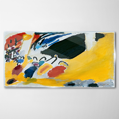 Glasbild Farben in Bewegung