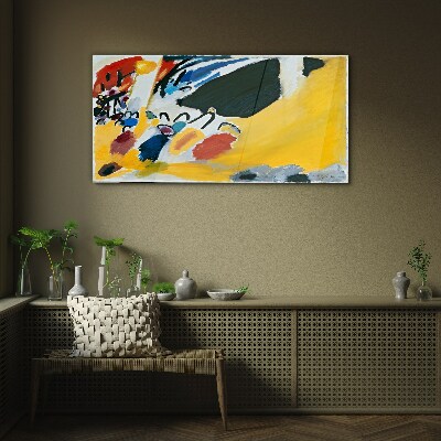 Glasbild Farben in Bewegung