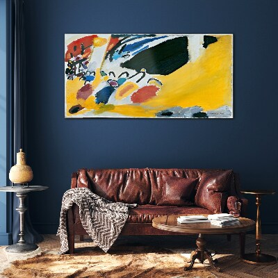 Glasbild Farben in Bewegung