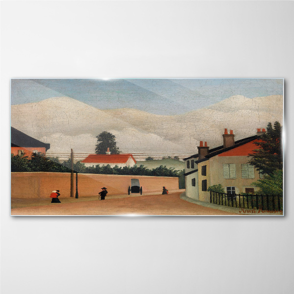 Foto auf glas Eine ruhige Straße in der Landschaft