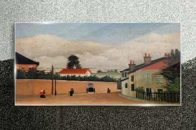 Foto auf glas Eine ruhige Straße in der Landschaft