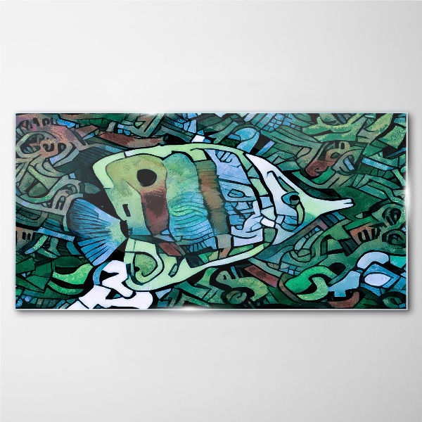 Glasbild Bunte Fischwelt