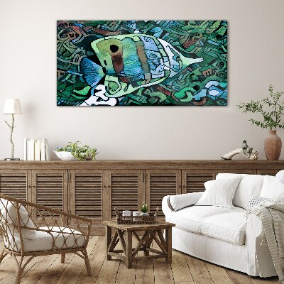 Glasbild Bunte Fischwelt