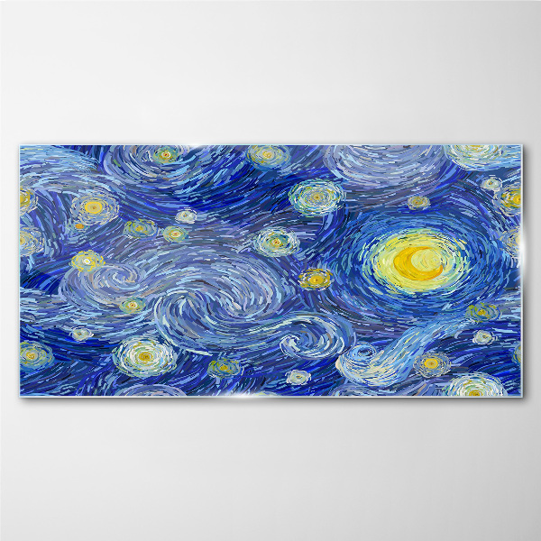 Glasbild Sternennacht