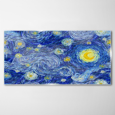 Glasbild Sternennacht