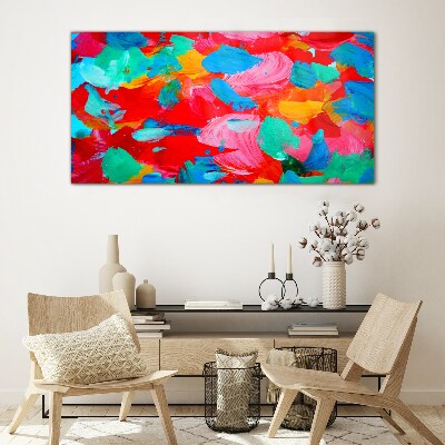 Glasbild Bunter Wirbel der Abstraktion