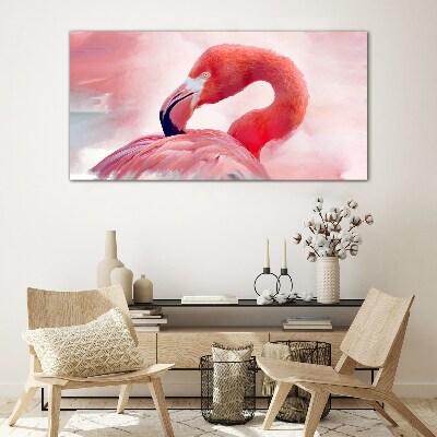 Bild auf glas Tiervogel Flamingo