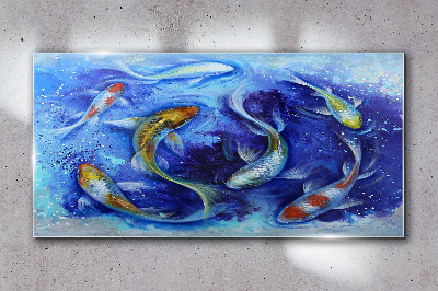 Bild aus glas Tierisches Fisch-Koi-Wasser