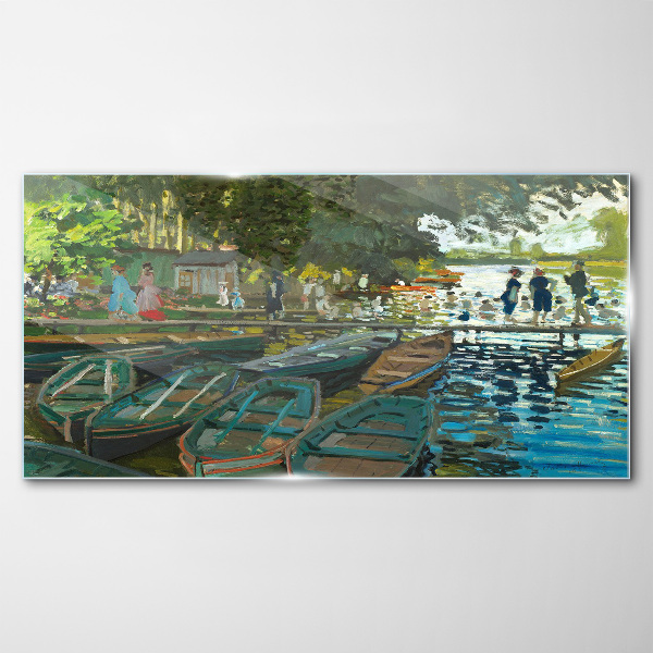 Glasbild La Grenouillère Monet