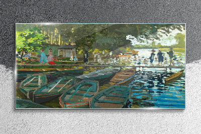 Glasbild Münzen