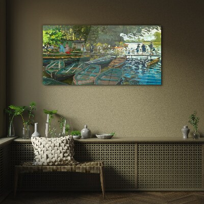 Glasbild La Grenouillère Monet