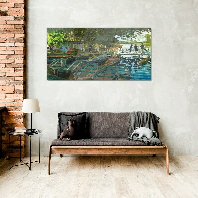 Glasbild La Grenouillère Monet