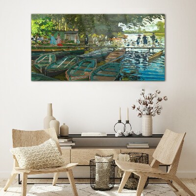 Glasbild La Grenouillère Monet